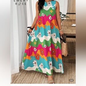 Colorful Floral Maxi Dress